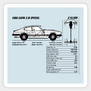 FORD CAPRI - technical data Magnet